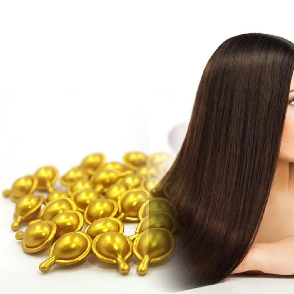 Витаминная капсула для волос Pro Keratin Complex Oil гладкая шелковистая маска для волос восстанавливающая поврежденные волосы сыворотка марокканское масло против выпадения волос