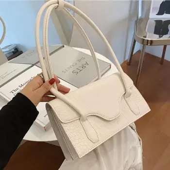 

Crocodile pattern Square Tote bag 2020 Fashion New Quality PU Leather Women's Designer Handbag Travel Shoulder Bags Underarm bag