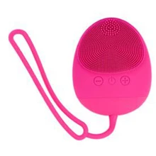 USB электрическая силиконовая Очищающая щетка для лица, звуковая вибрация, Глубокая очистка пор, водонепроницаемый массажный скраб для кожи лица, очиститель