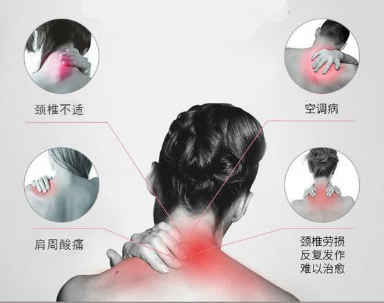 neck Medical Cervical Vertebra Far Infrared Heating Massager Electric Neck Moxa Moxibustion Warming Massage Spine Pain Release