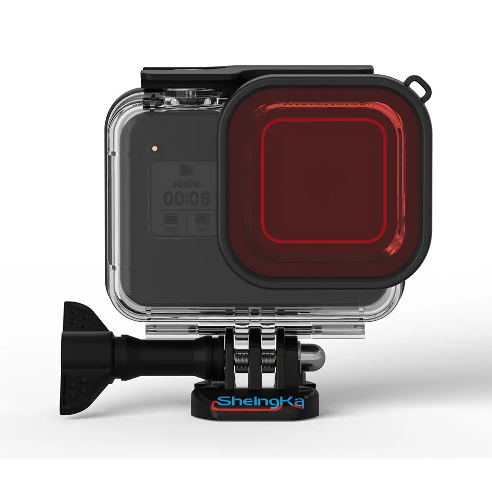 Фильтры для камеры для Gopro Hero 8 Водонепроницаемый чехол для глубоких погружений фильтры для объективов для Gopro Hero 8 Водонепроницаемый Корпус чехол Комплект фильтров r60