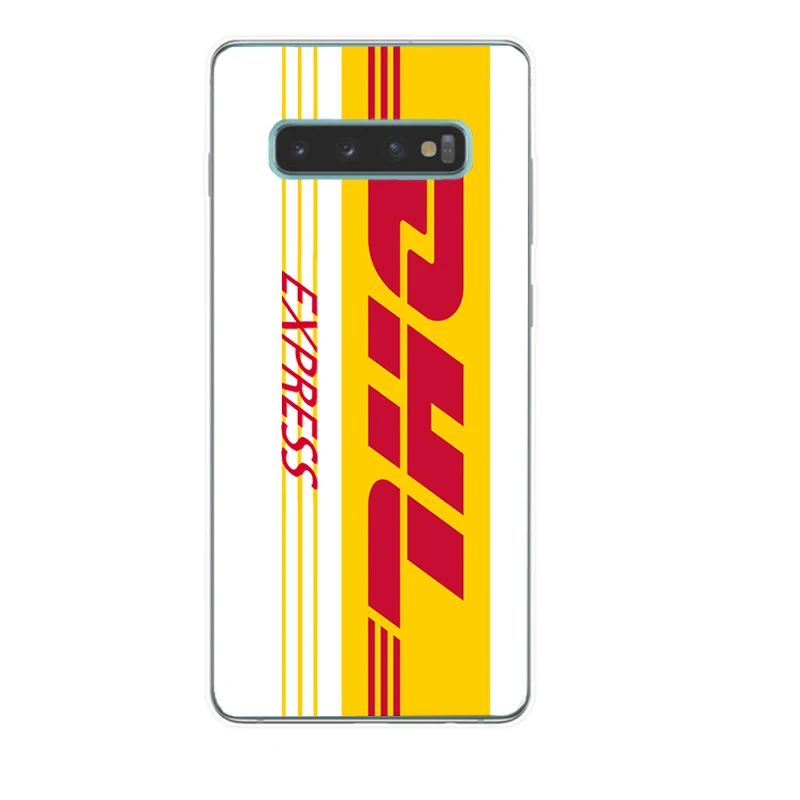 Роскошный брендовый дизайнерский логотип dhl чехол для телефона для Samsung S6 Edge plus S7 S7edge S8 S8PLUS S9 S9PLUS S10 lite PLUS Мягкий из термопластика чехол