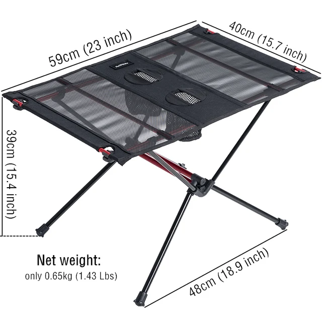 Naturehike mesa plegable port til ultraligera de aleaci n de aluminio escritorio plegable para exteriores Picnic
