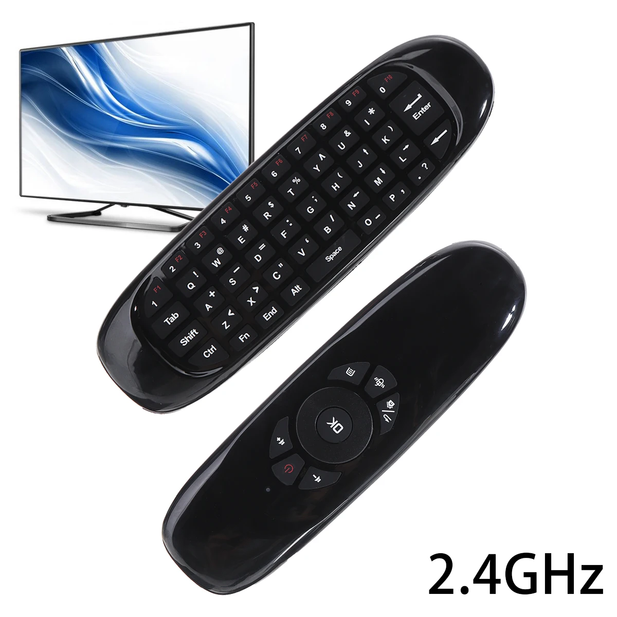 Для Smart TV Mini PC 1 шт. c120 2 4G Беспроводная Двусторонняя мультимедийная клавиатура