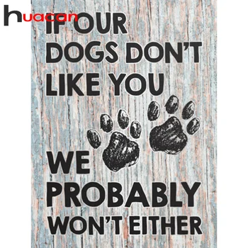 

Huacan 5D DIY Diamond Painting Full Square/Round New Arrival Cartoon Diamonds Embroidery Word Decorations Home Art