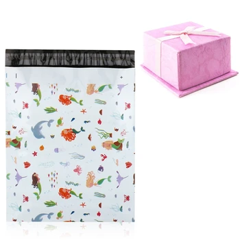 

100pcs Cartoon Print Envelope Self Seal Shipping Mailing Bags Gift Packaging Mailers Envelopes
