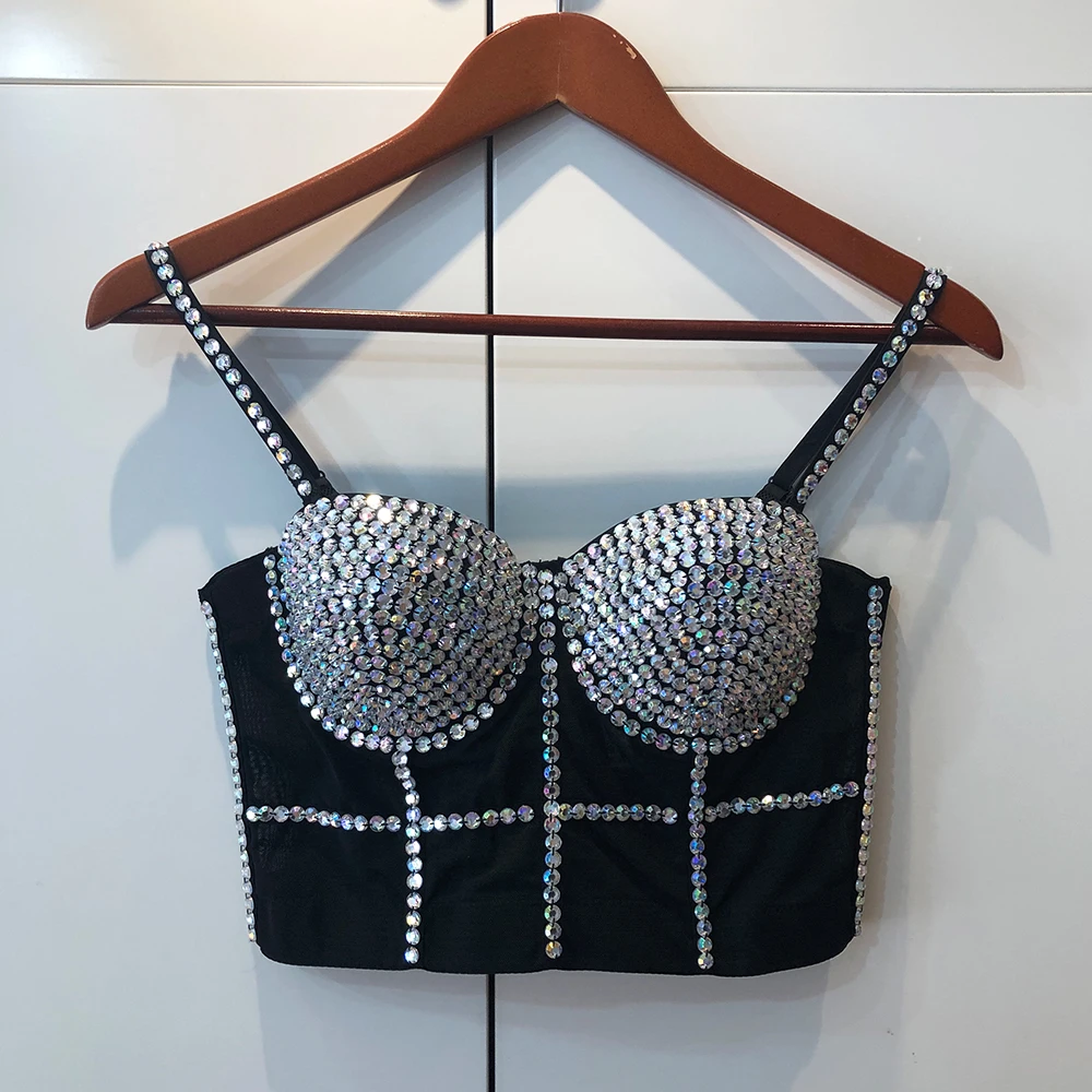 Cupnaya Diamante    ۹   Ǫ  Bustier ª ڸ Bralette ĳ̼ Shiny Clubwear ȭƮ 