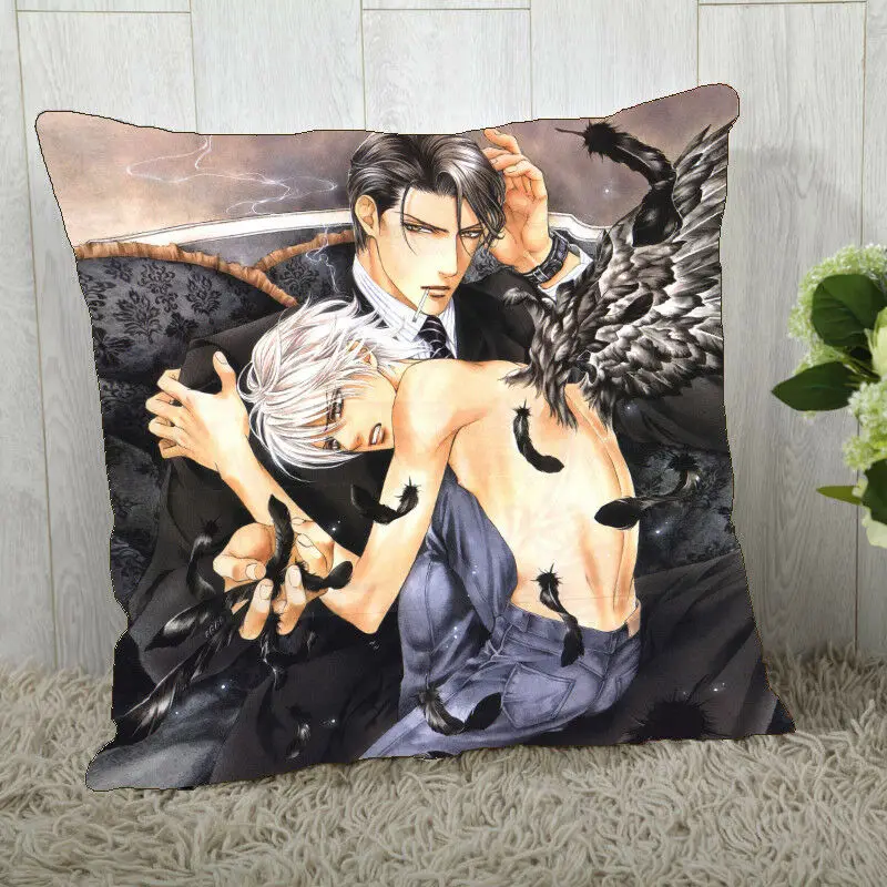 Ayano Yamane BL Yaoi Love Prize In The Viewfinder Anime Pillow Case Cover Square Home Decoration double sides | Дом и сад