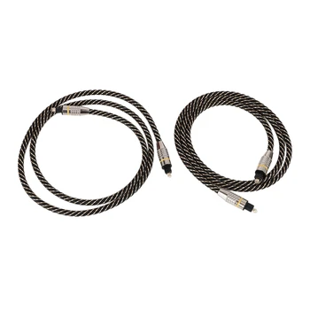 

Two 1M Toslink Digital Optical o Cable o Amplifier SPDIF Optical Decoding o Cable, Suitable for CD DVD TV Player UM