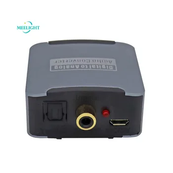 

2PCS Digital Optical Fiber Coaxial Audio Converter TV Connected Audio SPDIF to 3.5 Audio Output