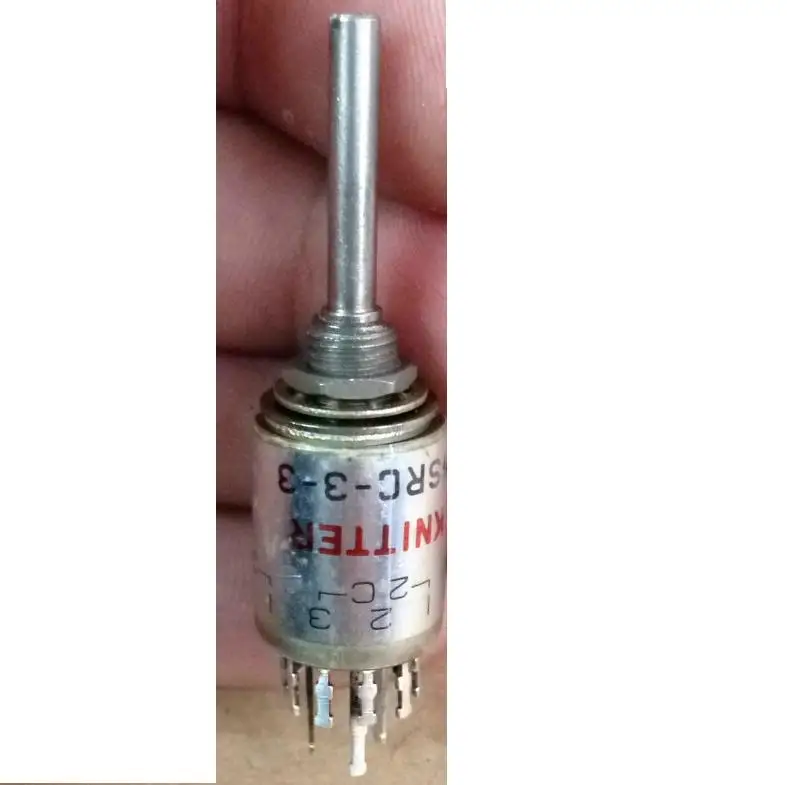 

2PCS/LOT KNITTER Germany MSRC-3-3 precision instrument rotary band switch 3 knife, 3 gear shaft length 25MM
