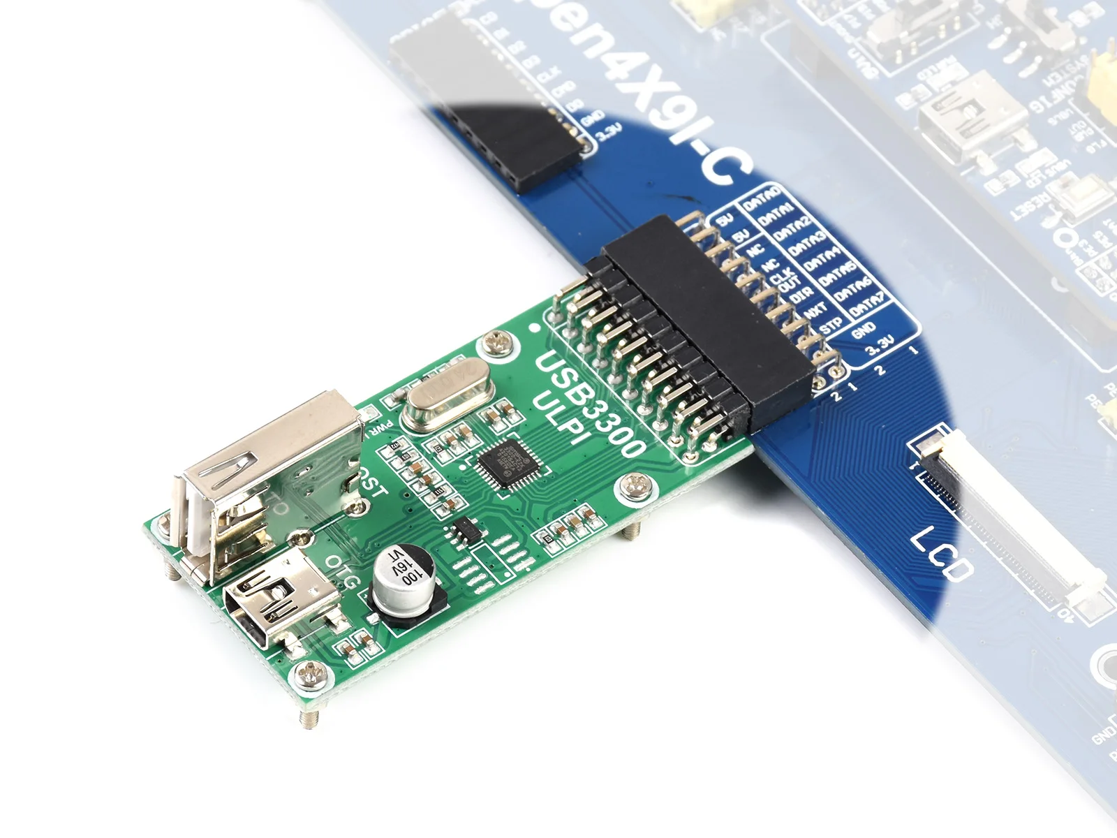 Waveshare USB3300 USB с высоким уровнем Скорость PHY доска ULPI Интерфейс включает в себя MIC2075