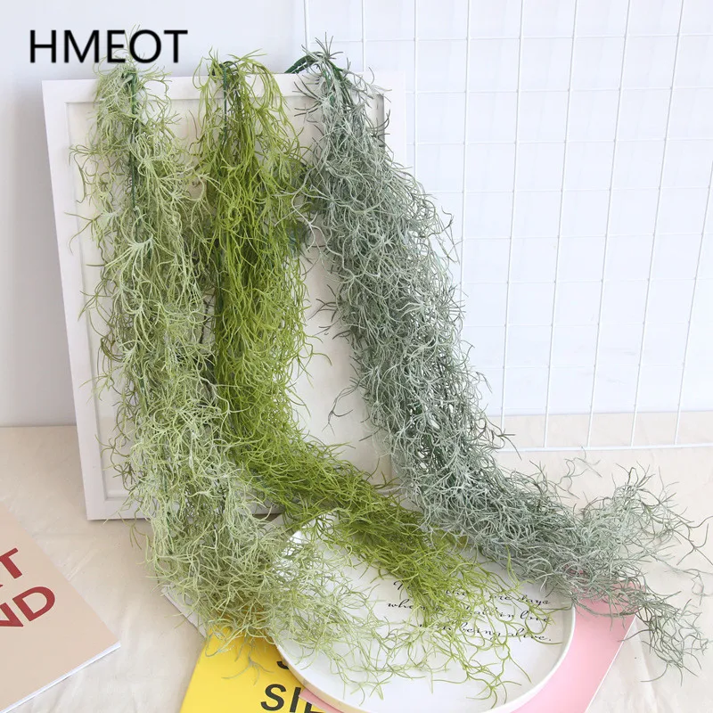 107cm Air Grass Green Plants Long Vine Hanging Rattan Artificial Flower Plastic Grass Ceiling Hanging Vine Decor Home Wall artificial plant garland,artificial plants,artificial plant,artificial flowers,artificial plant decoration,artificial grass