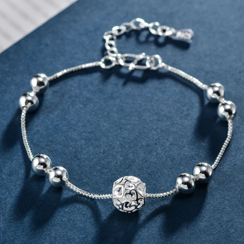 Браслеты на ногу женские из серебра 925 пробы с подвеской в виде трех звезд |