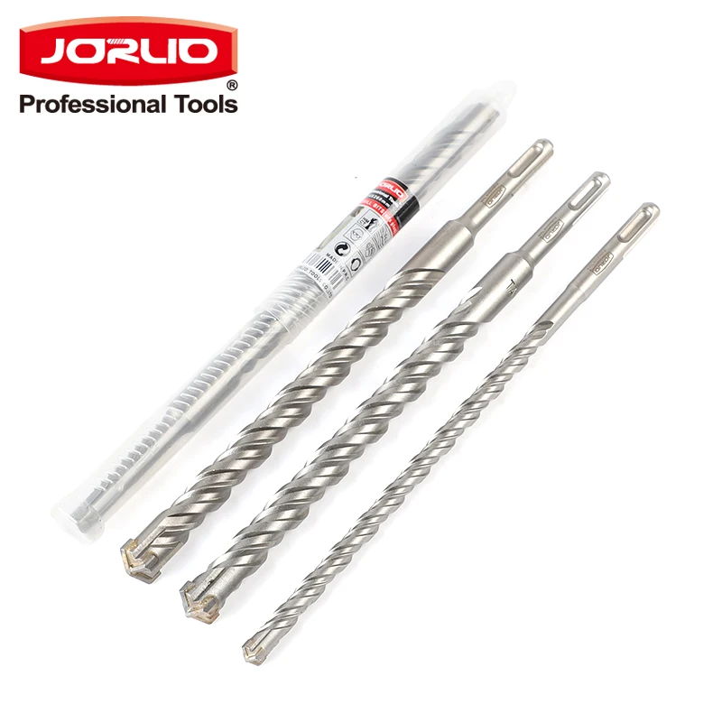 Martello Elettrico Drill Bit 260 Millimetri 6/8/10/12/14/16/18Mm A Croce Doppia Spirale Sds Plus Per Muratura In Calcestruzzo, Pietra, Roccia