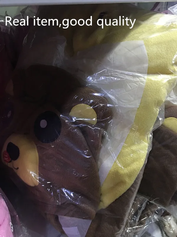 HKSNG New Adult Animal Brown Bear Kigurumi Onesies Pajamas Good Quality Cartoon Cosplay Costumes Jumpsuits Party Homewear
