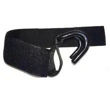 Anti-off No Cotton Added Power Double Hook Double Barbell Dumbbell Horizontal Bar Weightlifting Deadlift Chin-up Booster Stripe