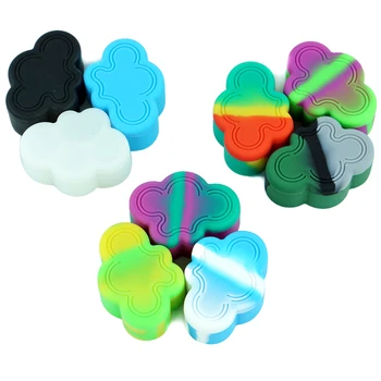 

15pcs 22ml silicone concentrate container tank cloud shape dab container nonstick dab storage jars oil container