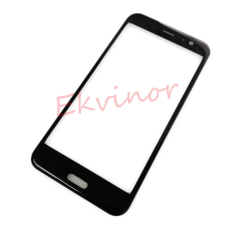 Ekvinor 10pcs Front glass For HTC U11 U-3w W-1w /U11Plus U11+ /U11EYES display touch Screen outer Glass Panel replacement
