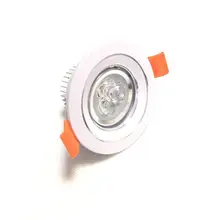 Новинка, Светодиодный точечный светильник, 3 Вт, 6 шт./лот, круглый светодиодный светильник, акриловый, 220 В, утопленный светодиодный светильник, розничная, 5 лет гарантии