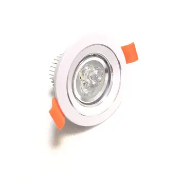

2019 new Led Spotlight 3w 6pcs/lot Led Round Down Light Acrylics 220v Recessed Led Retail 5 years Warranty time