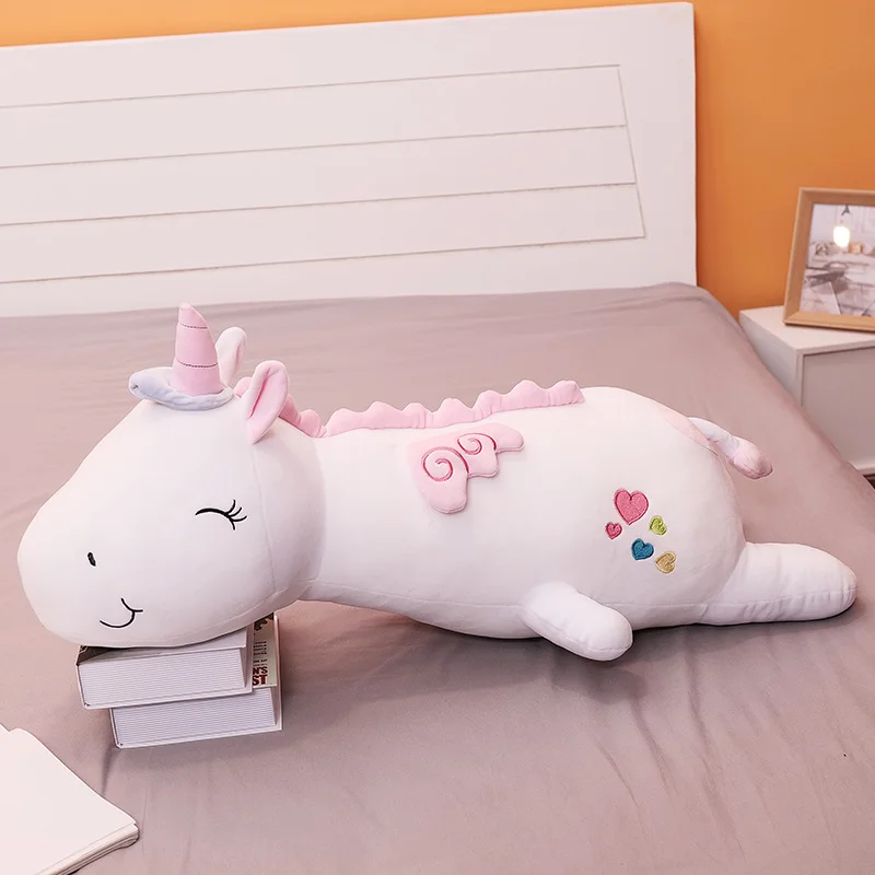 Плюшевые игрушки единорога Мягкие плюшевые подушка для сна кукла Peluche Unicornio детей