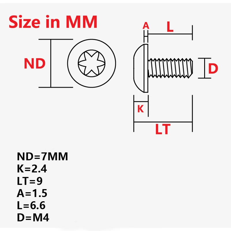 Customized-4Pieces-1911-Grips-Screws-Stainless-Steel-CNC-T8-Plum-Screw-1911-Roasting-blue-Grip-Nail