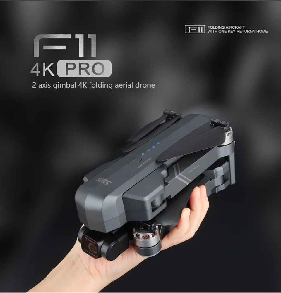 Дрон F11 PRO 4K/F11S камера 4K HD WIFI FPV GPS складной Радиоуправляемый 3 км | Электроника