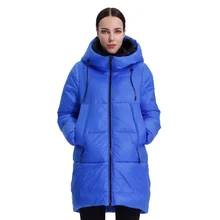 FAKUNTN Long Down Women's Parka Female Jacket hooded Quilted Coat Puffer Cotton Clothing Ladies Plus Size Outwear Quality