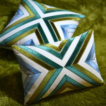 

2020 Rams Embroidered Decorative Geometric Pillow Cushion Home Decor Embroidery