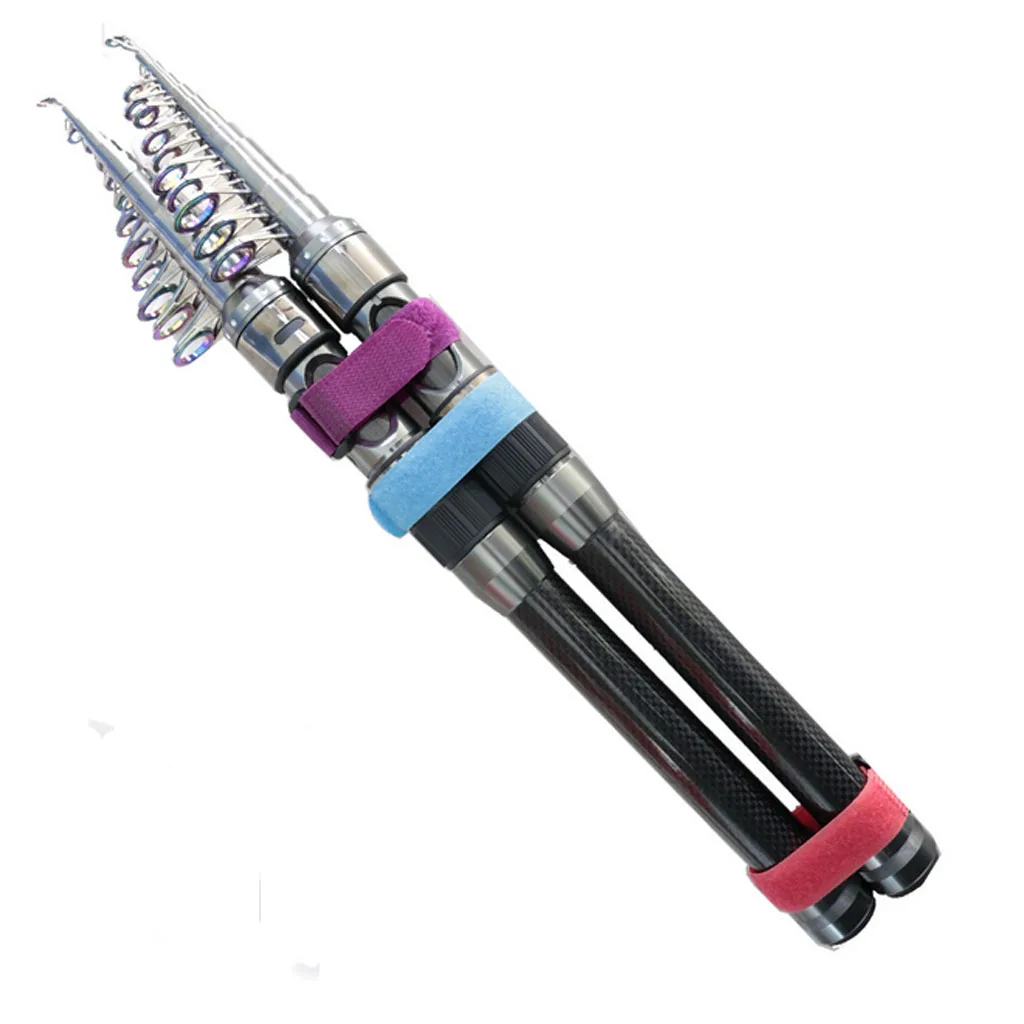 10pcs Fishing Rod Wrap Bundle Elastic Fishing Rod Fastening Strap Belts Fishing Rod Ties Holder Strap Tackle