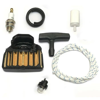 

Pull Cord Carburetor Repair Kit Fuel line Spark plug Primer bulb Chainsaw