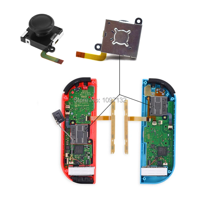 Nintendo Switch 3D аналоговые для Joycon джойстик пальца палочки Сенсор запасные части