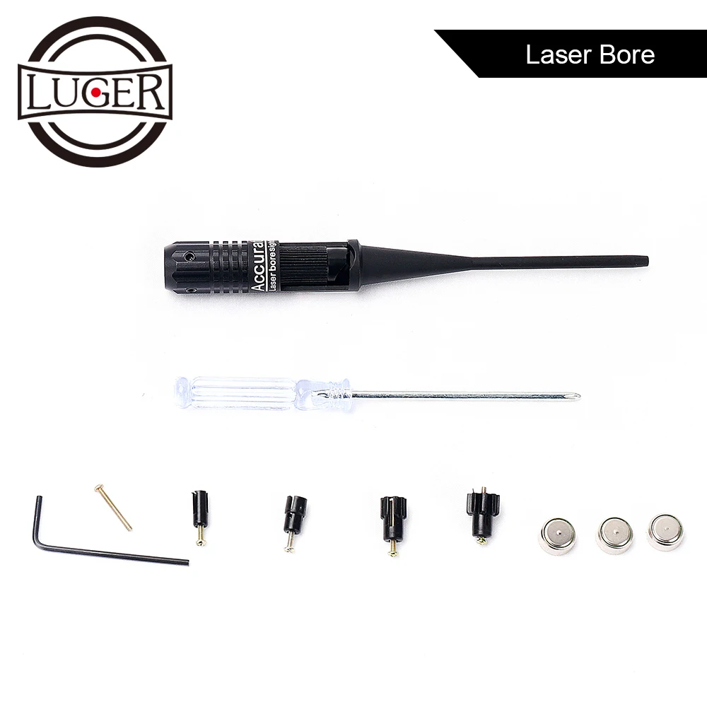 Luger tático vermelho verde ponto laser furo sight laser escopo 0.22 0.
