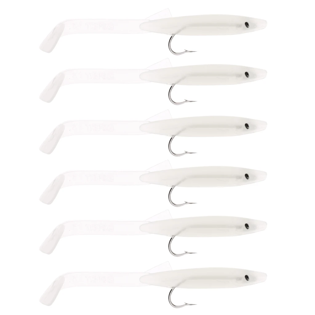 6 Pcs Soft Eel Fishing Lure Artificial Bait Jig Lures with Stainless Steel Hook Bionic Baits Lightweight and Portable Crankbait 6 Pcs Soft Eel Fishing Lure Artificial Bait Jig Lures with Stainless Steel Hook Bionic Baits Lightweight and Portable Crankbait
