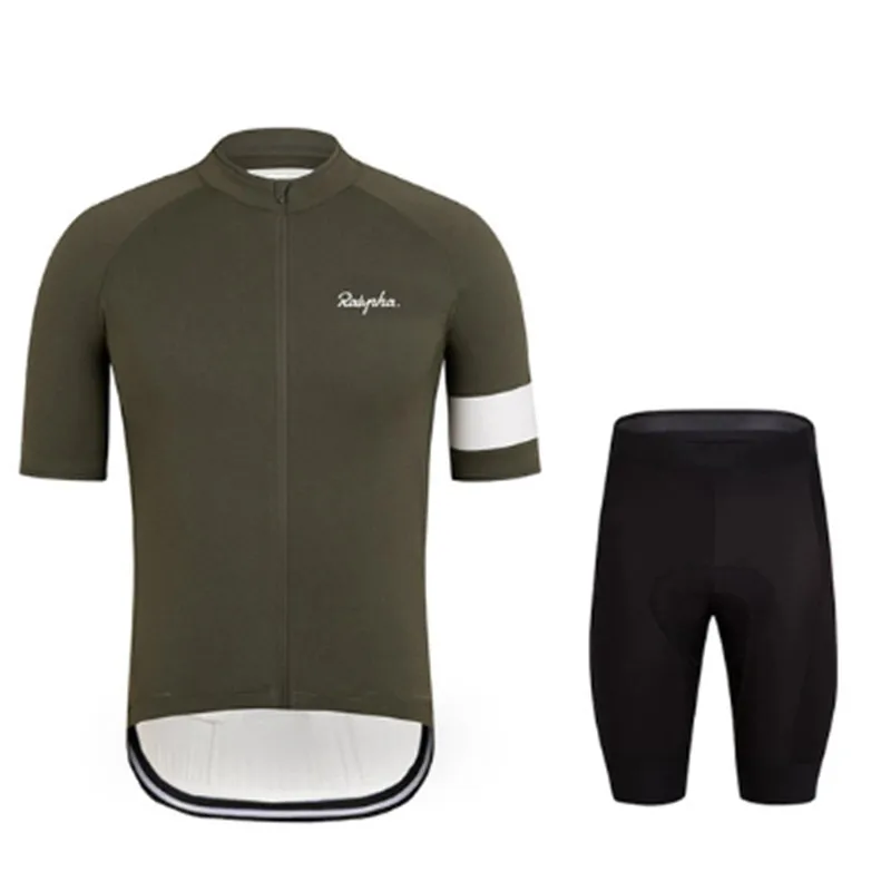 cycling jersey set 4 Raphaing Pro велосипедная майка мужская с коротким рукавом ropa ciclismo hombre MTB дышащая велосипедная одежда велосипедная спортивная одежда костюмы - Цвет: cycling jersey set 4