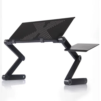 

Portable Foldable Table For Laptop Desk Computer Notebook Stand Tray Home Office 360 degree Adjustable Folding Table 48*26 cm