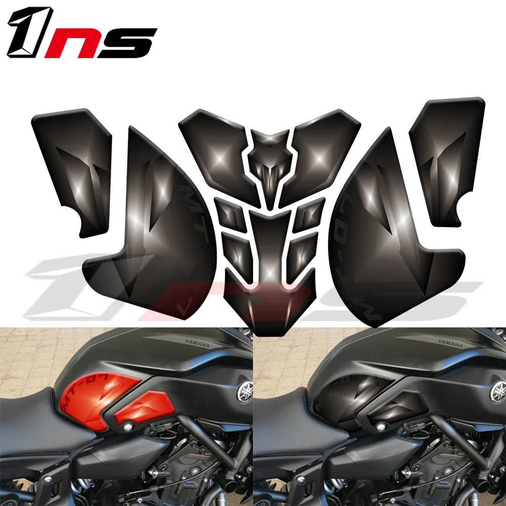 

New style Motorcycle Anti slip Tank Pad Sticker Pad Side Gas Knee Grip Protector for YAMAHA MT-07 MT07 2018-2019