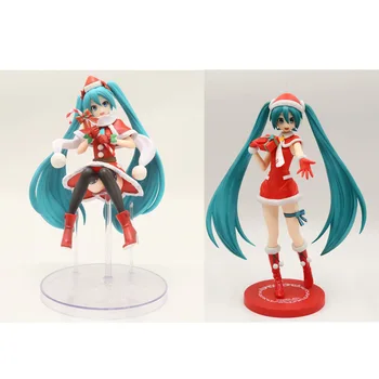 

25-26 cm Anime Hatsune Miku Model Toys Christmas Action Figure PVC Cute Anime Girl Collection Figures Toys Kawaii Girls Figures