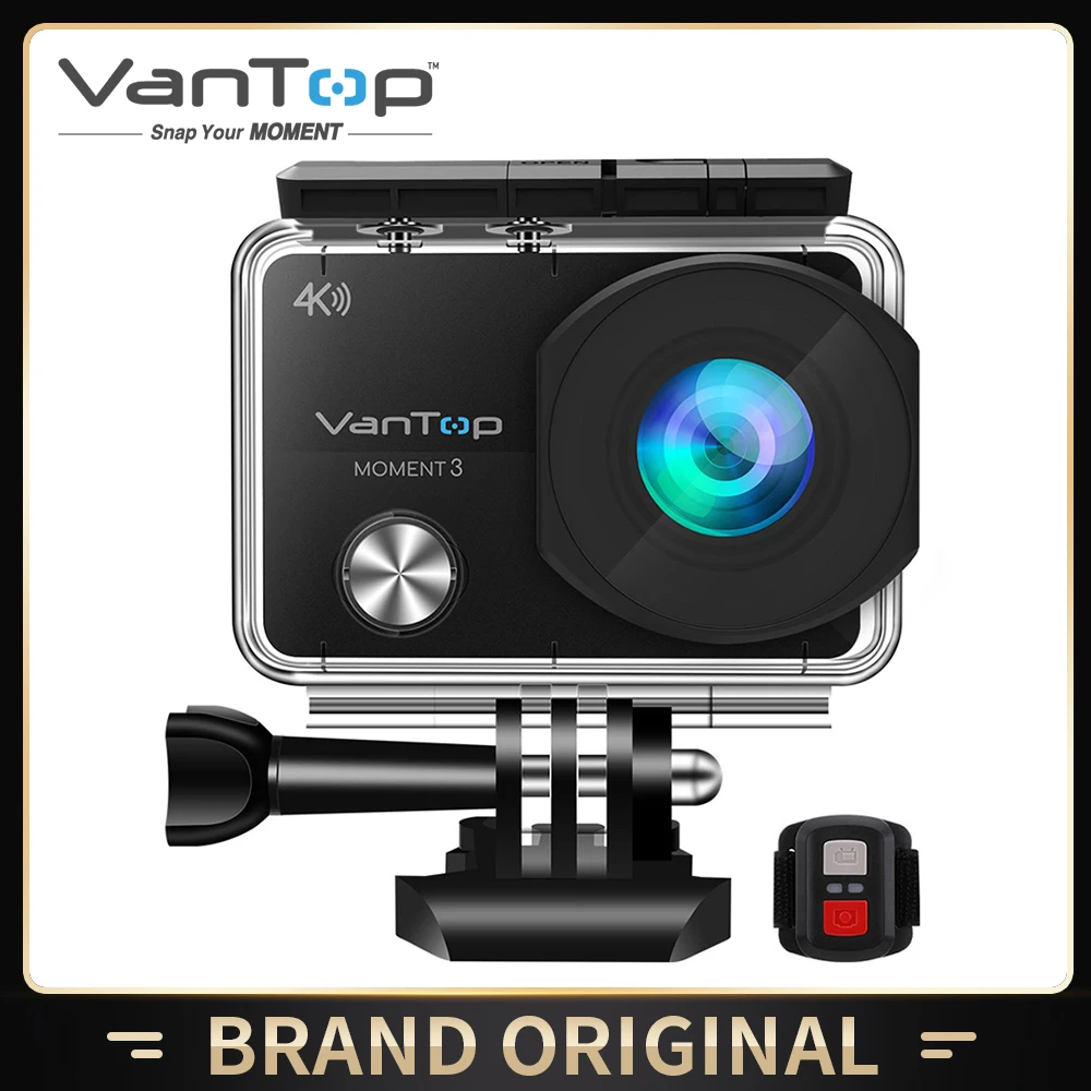 VanTop Moment 3 4K Action Camera Underwater Waterproof Camera with 170° Wide Angle Outdoor Mini WiFi Video Sports Mini Camera-0