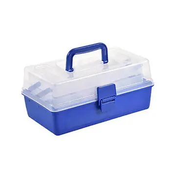

HobbyLane Outdoor Portable 3 Layer 30X18x14CM Large Fishing Box Plastic Multi-purpose Fishing Gear Box Fishing Kit Hot Sale