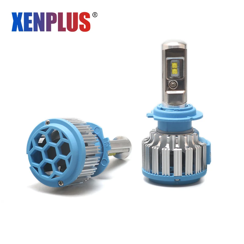 Xenplus 2 шт. автомобиль свет светодиодный H11 Turbo H4 H3 H7 H8 H9 H1 HB3 HB4 H27 H13 фара Cree чип 8000LM 12V лампа с CANBUS для авто