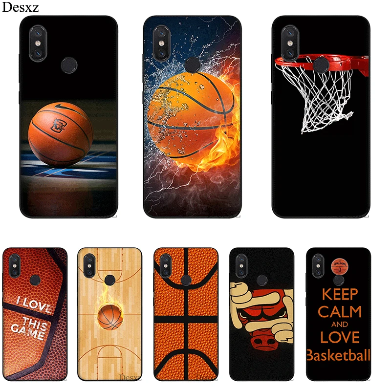 

Case TPU For Xiaomi Mi 6 8 A3 Pro CC9E 9T Pro MAX 3 9 SE F1 A1 A2 Lite 5X 6X Cover Basketball Wallpaper Hot Selling Fashion