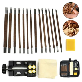 

18PCS Wood Carving Carpenter Hand Chisel Woodworking Lathe Gouges Tools for Wood/Stone Carvers YU-Home
