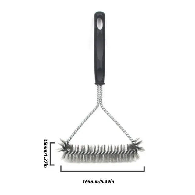 11 Hüvelykes Grill -Készlet Tisztító Kefe Rozsdamentes Acél Főző Szerszámok Barbecue Modulok Konyhai Kiegészítők Kefék - Image 6