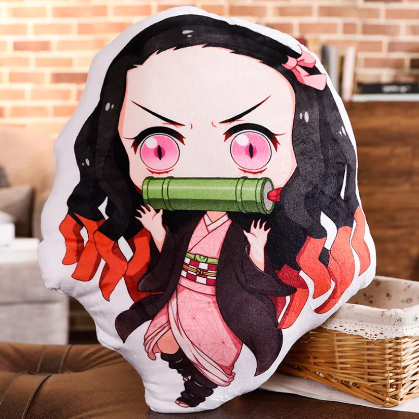 Аниме Kimetsu no Yaiba Печать Подушка плюшевая игрушка Kamado Tanjirou Nezuko Q veision подушка сумка игрушка-брелок подарки
