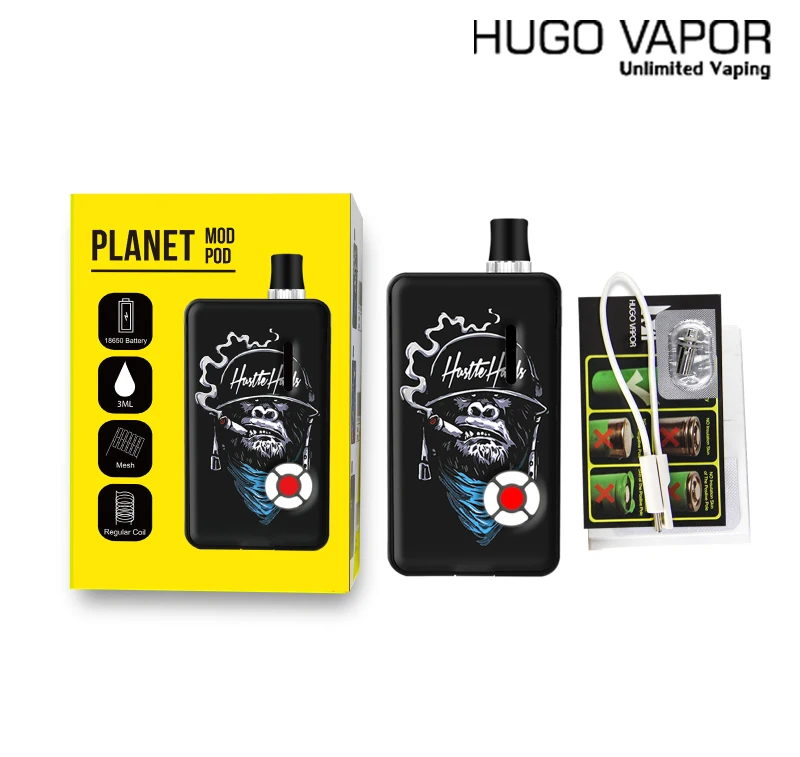 Электронная сигарета Hugo Vapor Planet Starter Kit электронная с аккумулятором 18650 45 Вт 3 мл