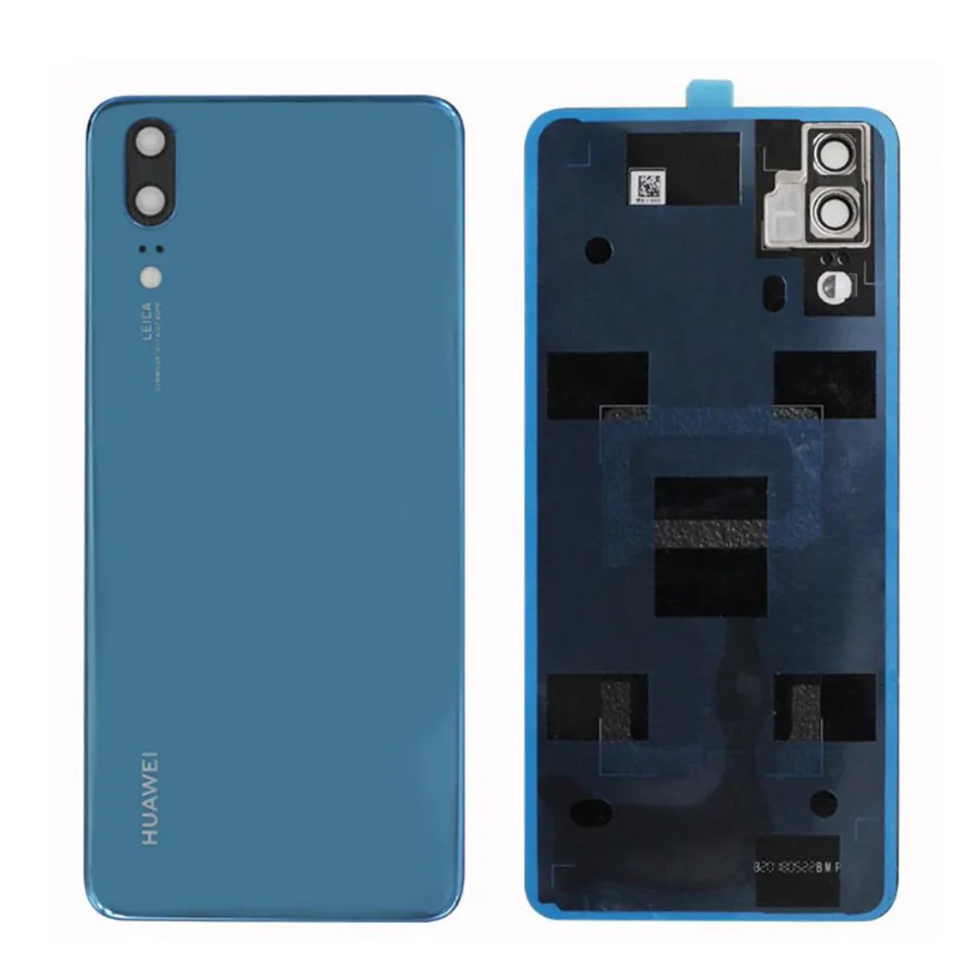Для huawei P20 Pro крышка батареи Задняя стеклянная Задняя Дверь Корпус чехол панель+ объектив камеры для huawei P20 Lite крышка батареи Nova 3e