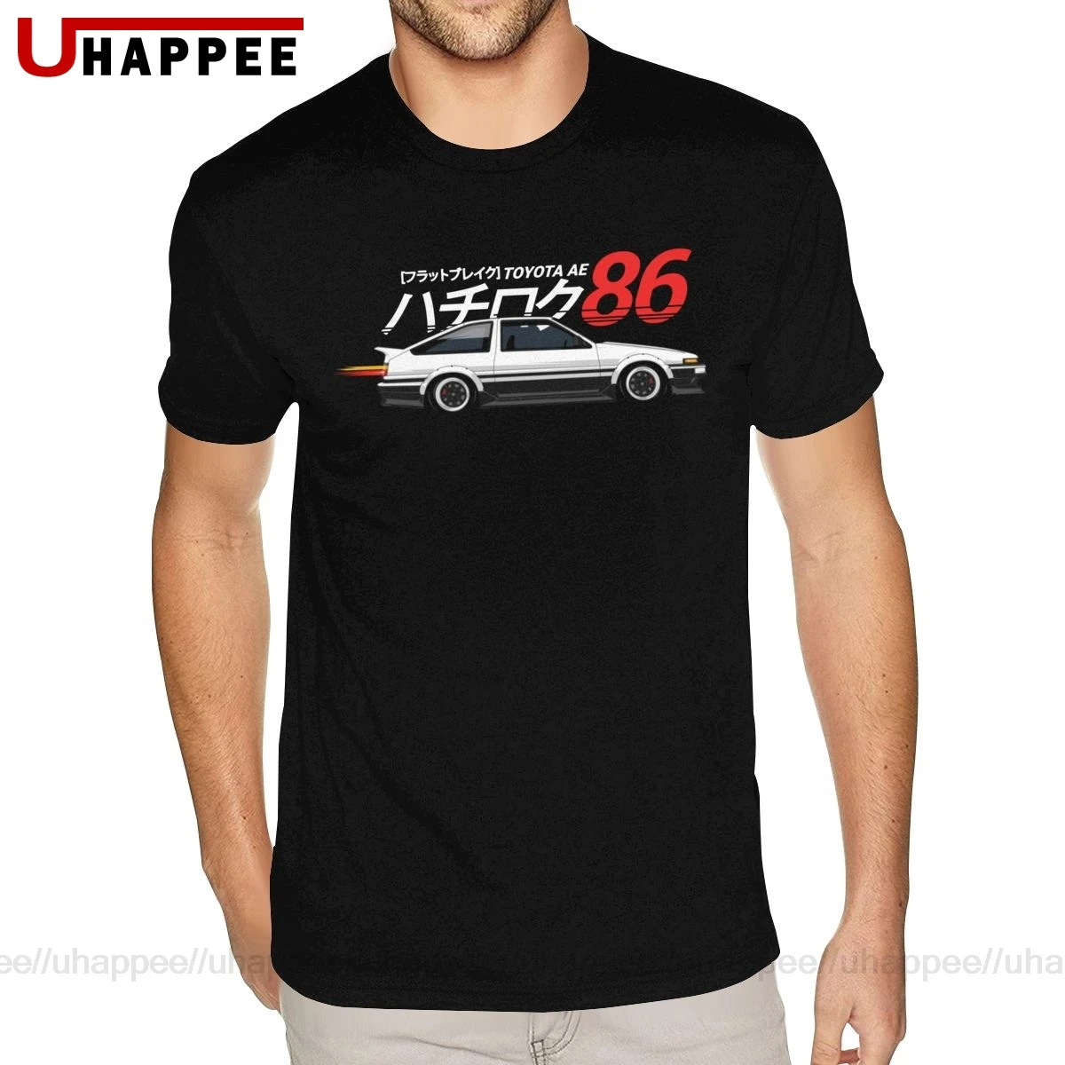 Сделанные на заказ футболки 1AE86 Initial D мужские с короткими рукавами из