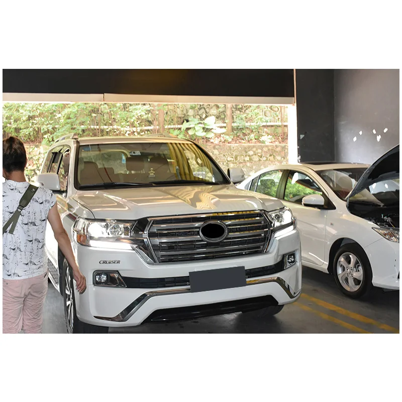 Автомобильный Стайлинг для- Land Cruiser, все светодиодный фары, СВЕТОДИОДНЫЙ DRL Land Cruiser, фара, светодиодный луч, фары